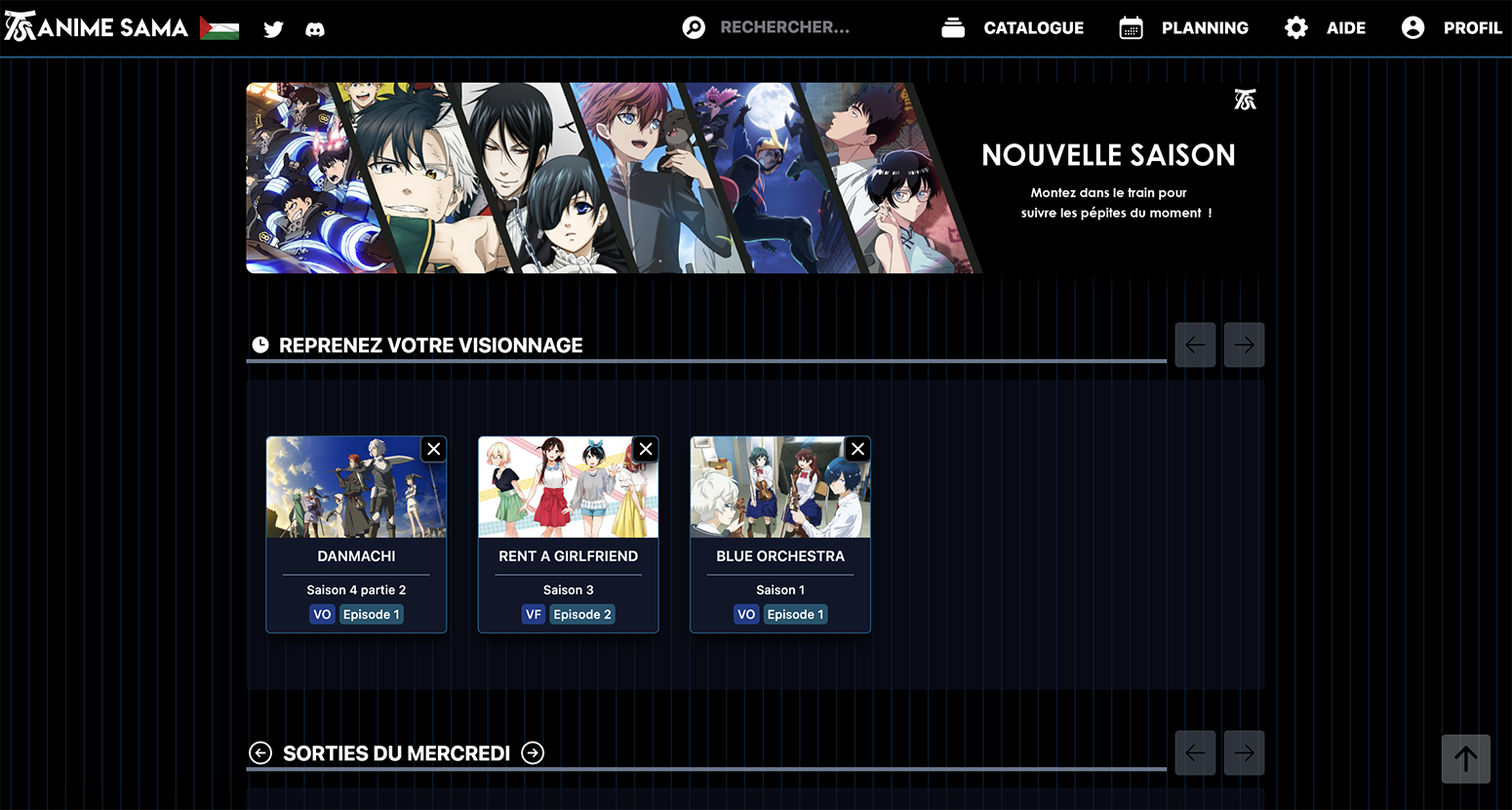 page d'accueil de neko sama