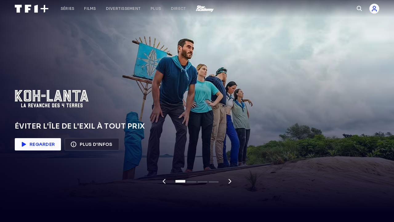 page d'accueil de tf1+