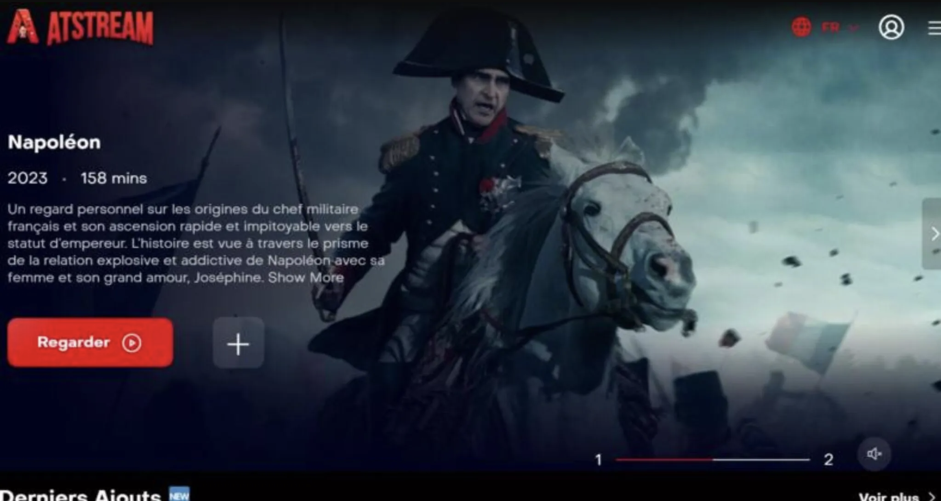 page d'accueil de atstream