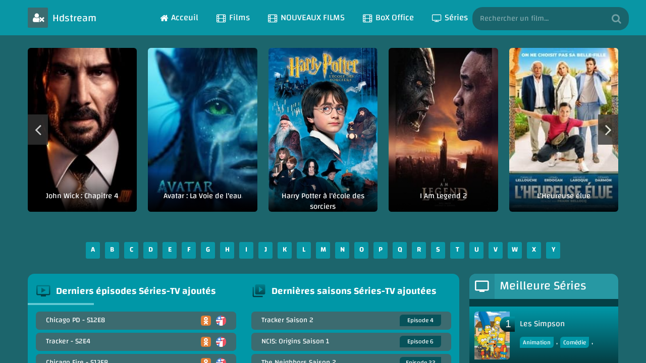 page d'accueil de hdstream