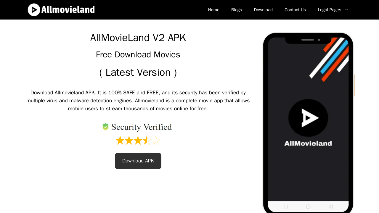 page d'accueil de allmovieland (vo)
